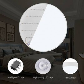 600mm 48W Ultra Slim LED Panel Ceiling Lamp With Remote Control UK