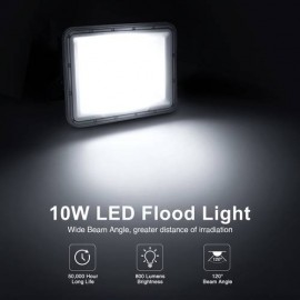 10W LED Flood Spotlight RGB SMD Floodlight Outdoor IP67 Ultra Thin Cool White