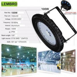 UFO LED High Bay Light 100W Commercial Warehouse Industrial Lamp Cool White