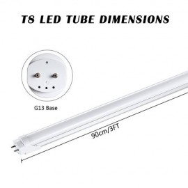 2/4pcs 90cm Opaque T8 Light Tube LED Tube Light Mounted Lamp Cool white AU