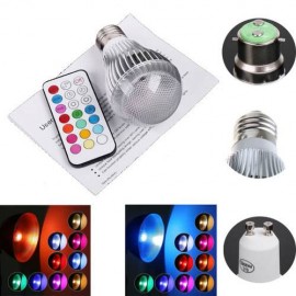 Colorful LED RGB 9W B22 Light Bulb